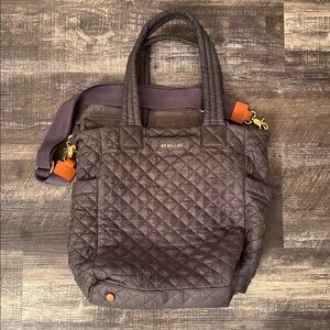 MZ Wallace Max Nylon Tote in the color Magnet/Gray